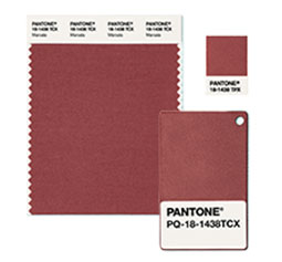 PANTONE Color Standards
for Creating with Marsala