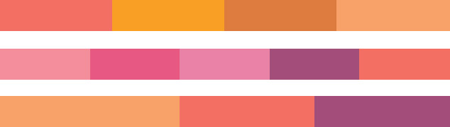 Pantone Color of the Year 2019 - Color Harmonies - Shimmering Sunset