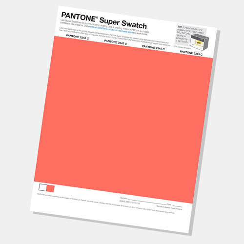 Pantone Color of the Year 2019 Super Swatch